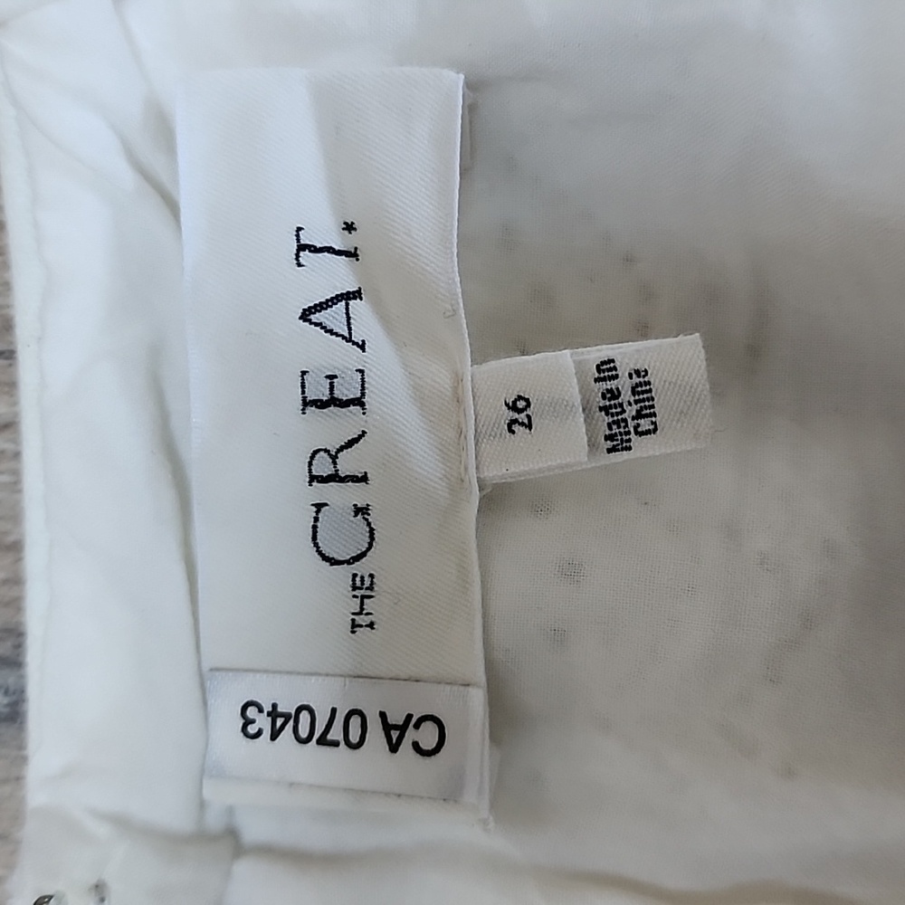 The Great. The Pathway Dress white & Broderie Anglaise Cotton Shorts off-white - Picture 13 of 15